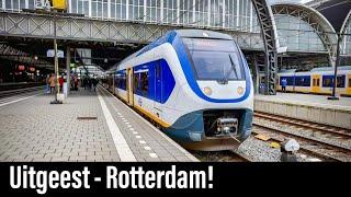 Train Cab Ride NL / Uitgeest - Amsterdam - Gouda - Rotterdam / SLT Sprinter / Nov 2019