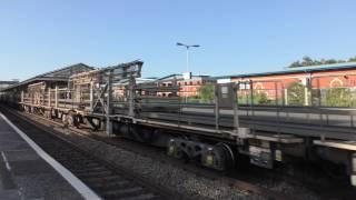 Colas 70810 through Newton Abbot on Welded Rail Engineers train 17-06-2017(4K&HD)