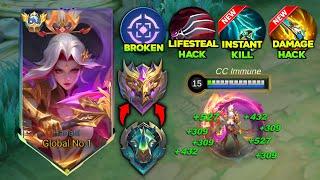 TOP GLOBAL HANABI BEST 1 HIT BUILD 2024! THIS BRUTAL INSANE BUILD IS TOTALLY BROKEN!!! ( MUST TRY )