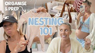 Newborn Nesting: Organise & Prep with me for BABY 3 VLOG