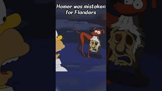 Homer was mistaken for Flanders.#simpsons