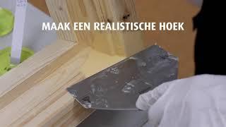 Finishing touch van je houtrotreparatie met EazyFix Reparatiemessen  | Verf.nl