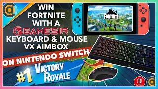 How to play Fortnite with a keyboard & mouse on Nintendo Switch with GameSir VX Aimbox