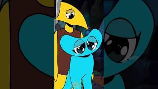 Touch Me I Scream | Yellow X Cyan | RAINBOWFRIENDS ANIMATION #rainbowfriendschapter2 #shorts