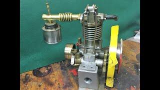 Homemade engine Built from 1936 Popular Mechanics Magazine "Midget"  - Will it really Run?