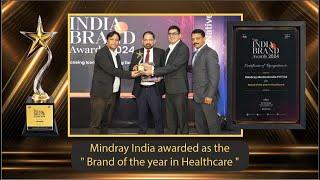 Mindray India Recognized as Brand of the Year in Healthcare at 2nd Elets India Brand Awards