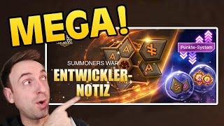 RICHTIG GUTE ÄNDERUNGEN ANGEKÜNDIGT! Entwicklernotiz | Summoners War Sky Arena