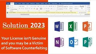 Your License isn't Genuine and you may be a Victim of Software Counterfeiting - 2023 @pcguide4u