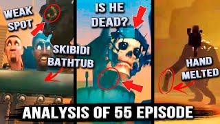 Radioactive Toilet In Skibidi Toilet New 55 Episode Analysis - All Secrets & Easter Eggs (1-55)