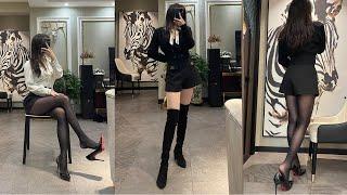 气质小香风穿搭