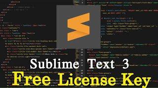 How To Download and Register Sublime Text 3 2020 Latest Full Version with Free License Key 100% Work