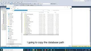 Attach database in SQL server using cmd