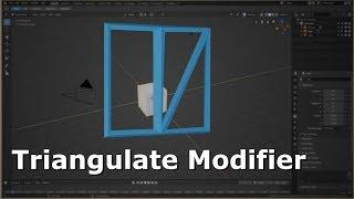 Triangulate Modifier [GER] Blender 2.8