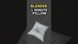 3D Pillow In 1 Minute - Blender EASY #3d #blender #3dmodeling #blender3d