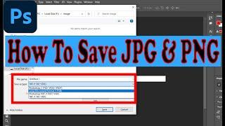 [Solved] Photoshop 2022 can't save as JPG, PNG or other formats not showing