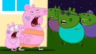 Zombie Apocalypse, Mummy, George Pig Turn Into Zombies | Peppa Pig Funny Animation