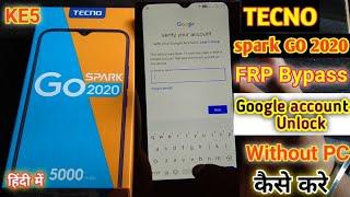 Frp bypass tecno spark go 2020 । tecno KE5 frp bypass • tecno KE5 pattern Unlock • Remove frp lock