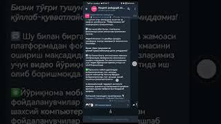 Telegram BOT dan foydalanish tartibi haqida