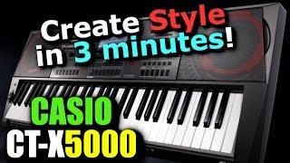 Casio CT-X5000 | Create ORIGINAL Style in 3 minutes!