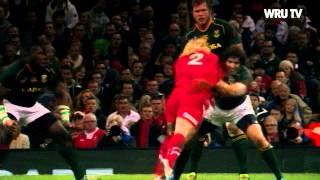 Richard Hibbard big hits Wales v South Africa | WRU TV