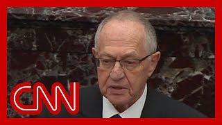 Alan Dershowitz defends President Trump on Senate floor