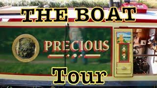 Narrowboat Precious Jet, The Boat Tour. 50 Foot Tug Style narrowboat. Awesome Narrowboat tour time