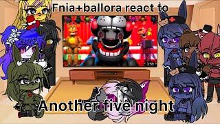 Fnia+ballora react to Another five night | Gacha club | Реакция фниа+балора реагируют на видео