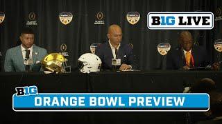 James Franklin and Marcus Freeman Preview Matchup | Orange Bowl Press Conference | B1G Live