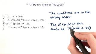 What Do You Think About This Code? - Intro to Java Programming