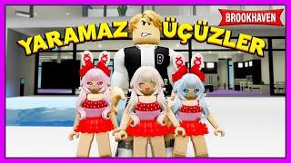 YARAMAZ ÜÇÜZLER ABİSİNİ ÇILDIRTIYOR  ROBLOX BROOKHAVEN RP HİKAYE