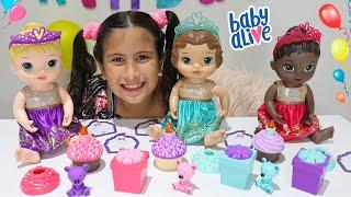 MARIA CLARA E JP BRINCAM COM A BABY ALIVE FESTA SURPRESA