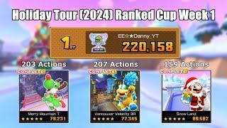 Mario Kart Tour - Holiday Tour (2024) Ranked Cup Week 1 220,158pts