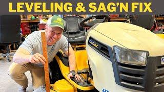 Cub Cadet Mower Deck Leveling & Sagging Fix!