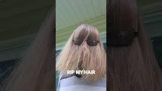 I'm finally cutting it.     AND IM NOT OKAY WITH IT #hair #ytshorts #trending #pleasesubscribe