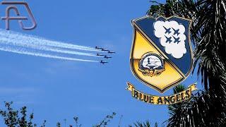 U.S. Navy BLUE ANGELS "America Strong" Flyover at Aventura, Florida