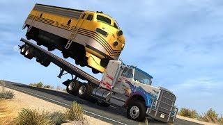 Trucks Vs Trains #1 BeamNG Drive Crashes