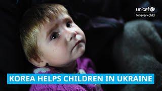 The Korean government helps children in Ukraine during the war