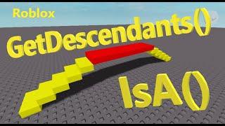 GetDescendants() and IsA() Functions (Roblox Studio Tutorial for New Beginners Series) (N028)