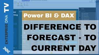 Show Difference To Forecast Up To Last Sale Date Only - DAX Technique In Power BI