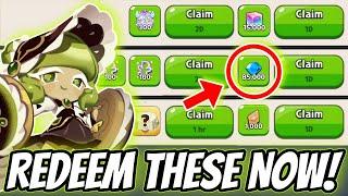 REDEEM NOW  Claim Massive Rewards in Cookie Run Kingdom!