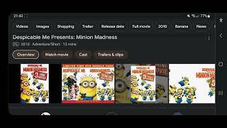 Happy 13th Anniversary To Despicable Me Presents: Minion Madness (2010)!