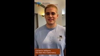 NSU Optometry students Cameron Williams talks about experience with low vision students