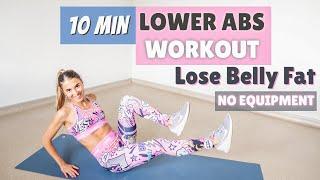 10 MIN LOWER ABS WORKOUT - LOSE BELLY FAT FAST at home // no equipment | The Fashion Jogger