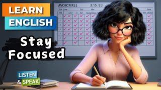 How To Stay Focused?  | Improve Your English | English Listening Skills - Speaking Skills.