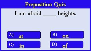 preposition Quiz 6: Can you score 15/15?