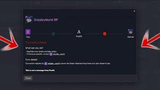HOW TO FIX FIVEM CONNECTION ERROR FAILED?! WORKS IN ALL SERVERS‼️ GTA RP | GRIZZLEYWORLDRP