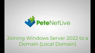 Join Windows Server 2022 To a Domain