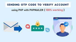 Using PHPMailer Sending OTP Code in PHP from localhost with SMTP to Verify Account