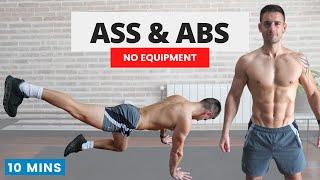 ASS & ABS in 10 Minutes! Daily Workout to Activate & Build Muscle (Glutes & Core) | No Equipment