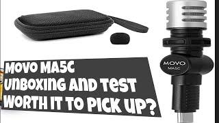 MOVO MINIATURE CONDENSER MICROPHONE (MA5C) - UNBOXING AND TEST